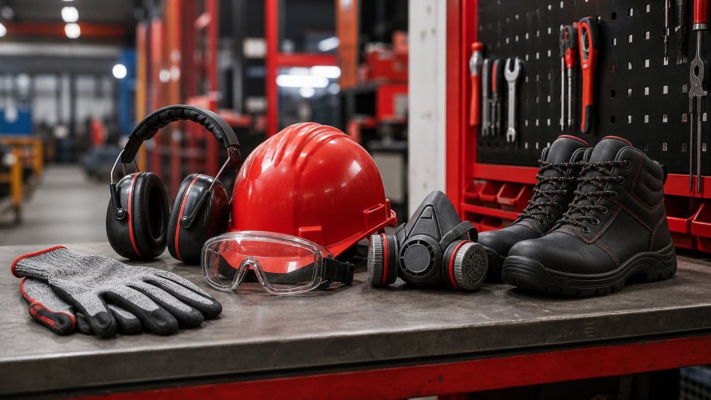 Equipements de protection individuelle pour atelier industriel