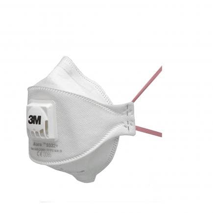 3M 9332 - Masque jetable Aura-tm- FFP3 avec valve (10 pièces)