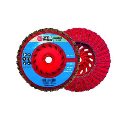 ABRA BETA AB001130001 - Disques à lamelles diamantées avec tissu abrasif en céramique et support en polyester