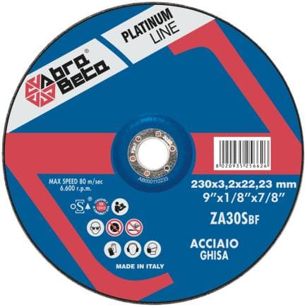 ABRA BETA AB000110115 - ZA30S - Disques à tronçonner à centre déporté pour l'acier (lot multiple)