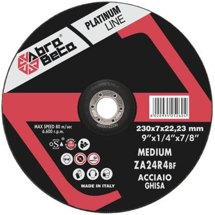 ABRA BETA AB000122230 - ZA24R4 MEDIUM - Disques de meulage à centre déporté pour l'acier (lot multiple)