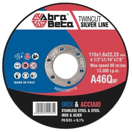 ABRA BETA AB000300116 - A46Q - Disques à tronçonner de faible épaisseur avec centre déporté (lot multiple)