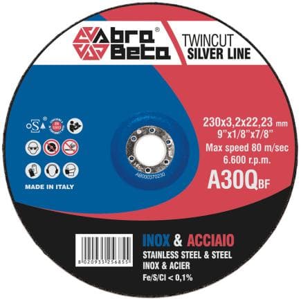 ABRA BETA AB000370180 - A30Q - Disques à tronçonner à centre déporté (lot multiple)