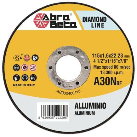 ABRA BETA AB000400230 - A30N - Disques à tronçonner de fine épaisseur à centre plat (lot multiple)