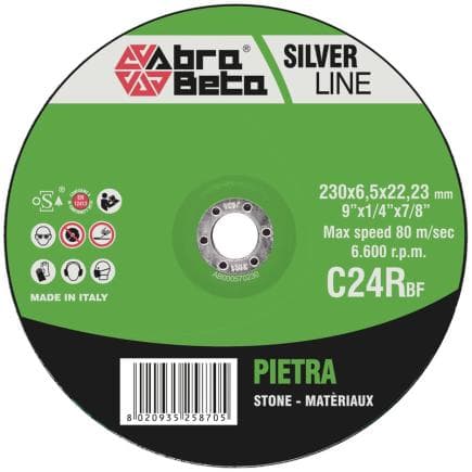 ABRA BETA AB000570115 - C24R - Disques de meulage en pierre à centre déporté (lot multiple)