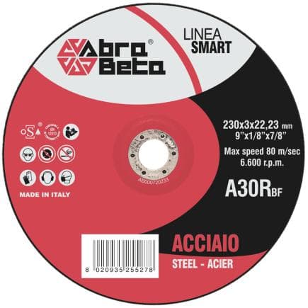 ABRA BETA AB000720115 - A30R - Disques à tronçonner à centre déporté pour l'acier (lot multiple)