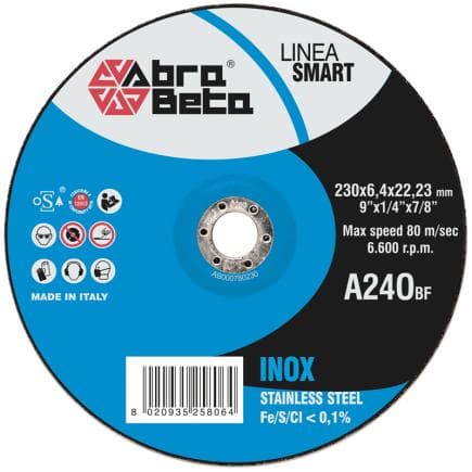 ABRA BETA AB000780115 - A24O - Disques abrasifs à centre déporté en acier inoxydable (lot multiple)