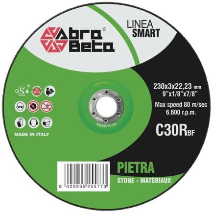 ABRA BETA AB000790115 - C30R - Disques de coupe de pierre à centre déporté (lot multiple)
