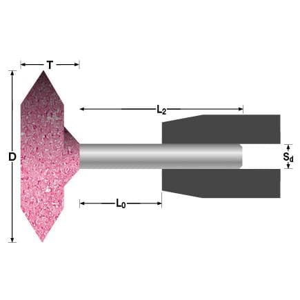 ABRA BETA AB000907003 - Meules à double chanfrein pour l'acier (lot multiple)