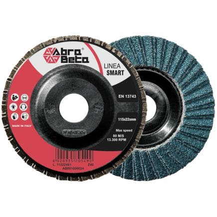 ABRA BETA AB001000032 - Disques à lamelles avec support en nylon et tissu de zirconium à profil plat (lot multiple)