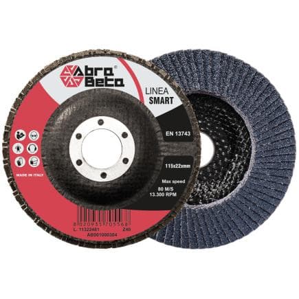 ABRA BETA AB001000304 - Disques à lamelles avec support en fibre de verre et tissu en zircone à profil plat (lot multiple)