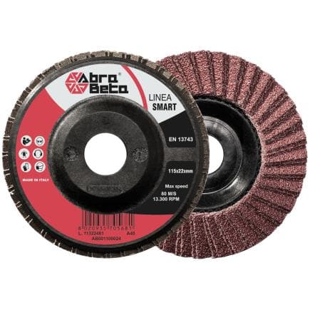 ABRA BETA AB001100004 - Disques à lamelles avec support en nylon et tissu en corindon à profil plat (lot multiple)