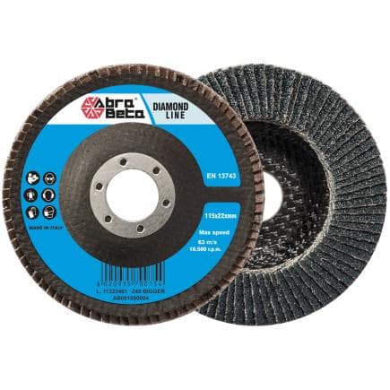 ABRA BETA AB001090004 - Disques à lamelles Bigger avec support en fibre de verre et tissu en zircone à profil plat (lot multiple)
