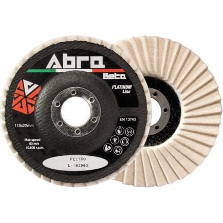 ABRA BETA AB001170004 - Disques à lamelles en feutre avec support en fibre de verre et profil plat (lot multiple)