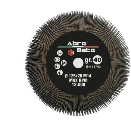 ABRA BETA AB001331204 - Roues à lamelles filetées M14 avec tissu corindon (lot multiple)