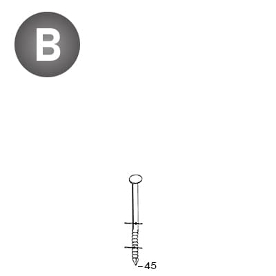 ALSAFIX 16F23452 - Coils 23/25 x 45 annelées