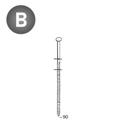 ALSAFIX 16F31882 - Coils 31/34 x 90 annelées