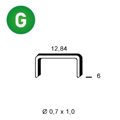 ALSAFIX 6A-061 - Agrafes A-06 galva