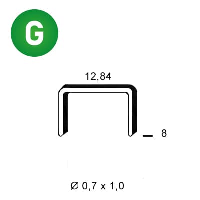 ALSAFIX 6A-081 - Agrafes A-08 galva
