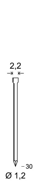 ALSAFIX 6J-301 - Minibrads J-30 galva