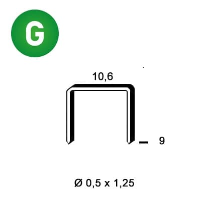 ALSAFIX 6PF091 - Agrafes PF-09 galva
