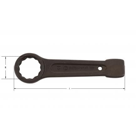 AMPCO SW2024S - Clé polygonale Safewrench, Acier (métrique)