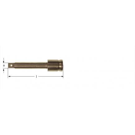 AMPCO CC7075A - Rallonge Impact, Aluminium-Bronze (métrique)