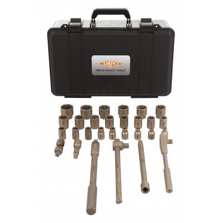 AMPCO CC9000A - Jeu de douilles hexagonales, 1/2'', Aluminium-Bronze (métrique)