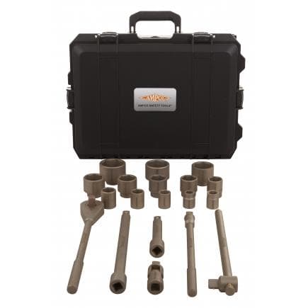 AMPCO DD9000A - Jeu de douilles hexagonales, 3/4'', 17 pièces, Aluminium-Bronze (pouces)