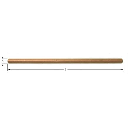 AMPCO CL0150B - Barre d’extension pour clés à pipe hexagonale, Cuivre-Béryllium (métrique)