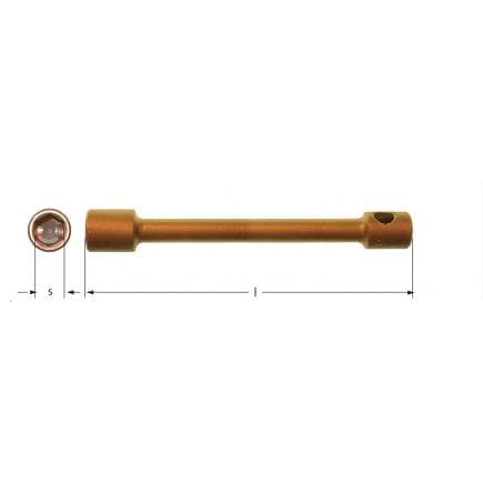 AMPCO DL0008B - Clé à pipe hexagonale, Cuivre-Béryllium (pouces)