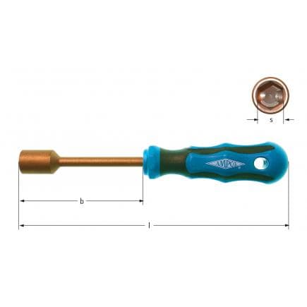 AMPCO DT0040B - Clé hexagonale pour vis, Cuivre-Béryllium (pouces)