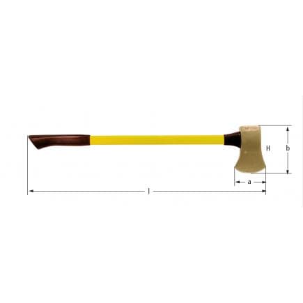 AMPCO FA0005A - Hache (tête plate), Aluminium-Bronze