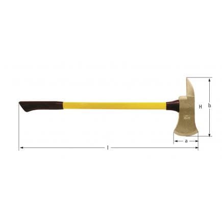 AMPCO FA0015A - Hache de pompiers, Aluminium-Bronze