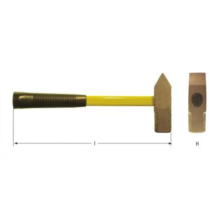AMPCO FC0040A - Marteau de mécanicien, Aluminium-Bronze