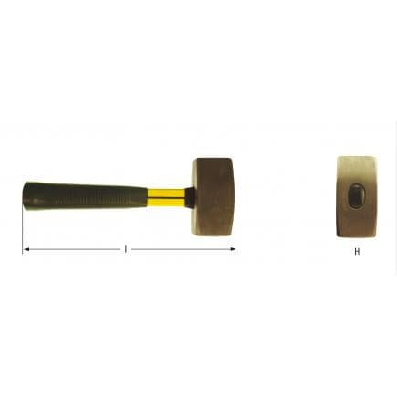 AMPCO FG0321A - Masse, Aluminium-Bronze