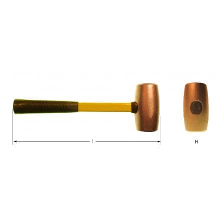 AMPCO FH0001B - Maillet, Cuivre-Béryllium