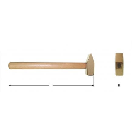 AMPCO FV0250A - Marteau Heavy Duty, Aluminium-Bronze