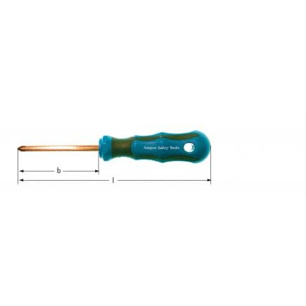 AMPCO GK0006B - Tournevis pour vis Phillips, Cuivre-Béryllium