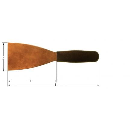 AMPCO JD2075B - Spatule, lame souple, poignée anti-statique, Cuivre-Béryllium