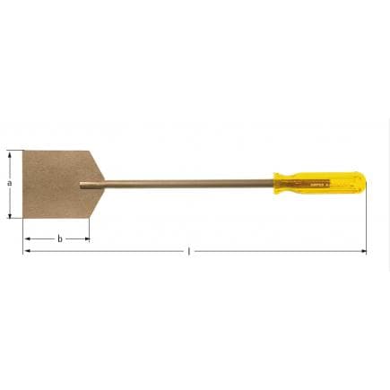 AMPCO JK0095A - Grattoir manuel, Aluminium-Bronze