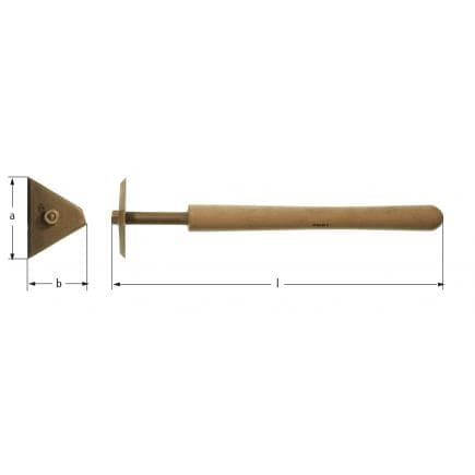 AMPCO JL0101A - Grattoir, Aluminium-Bronze