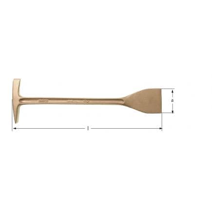 AMPCO JM0075A - Grattoir à piolet, Aluminium-Bronze