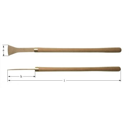 AMPCO JP1000A - Grattoir avec manche, Aluminium-Bronze