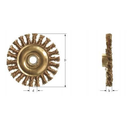 AMPCO KR1020 - Brosse circulaire, fil noueux