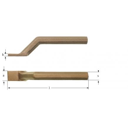 AMPCO MM3025A - Outil de calfeutrage, offset, Aluminium-Bronze