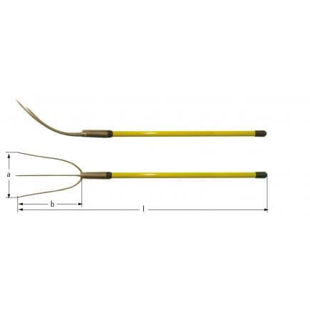 AMPCO NF0003A - Fourche à paille, Aluminium-Bronze