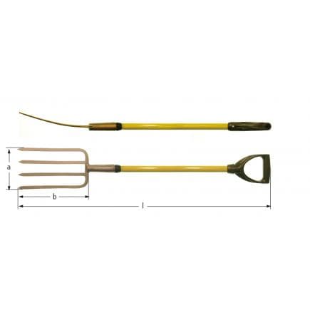 AMPCO NF0005A - Fourche de jardinage, Aluminium-Bronze