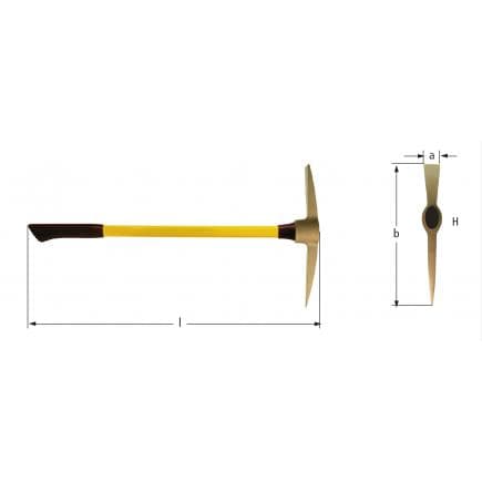 AMPCO NK1500A - Pioche, Aluminium-Bronze