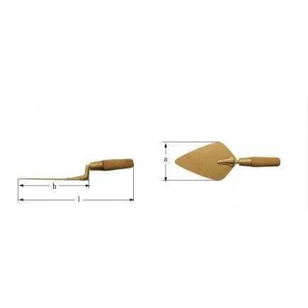AMPCO NM1321A - Truelle, Aluminium-Bronze